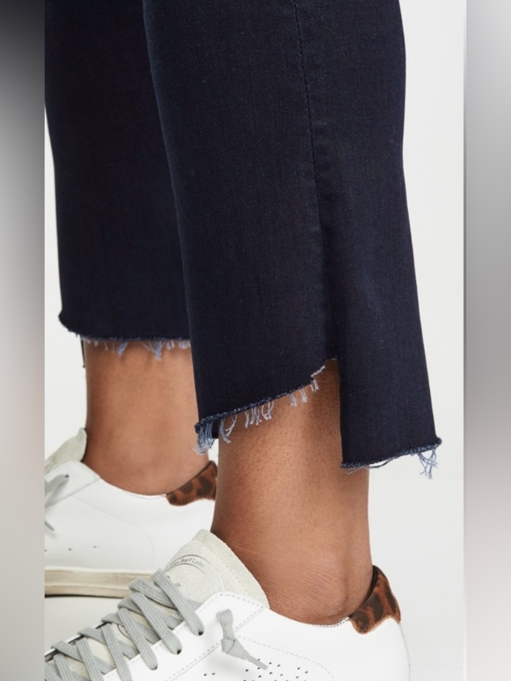 MOTHER the Insider Crop Step Fray Jeans After Party Wash Size 28 - Picture 11 of 14